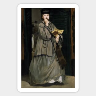 Street Singer by Edouard Manet Magnet